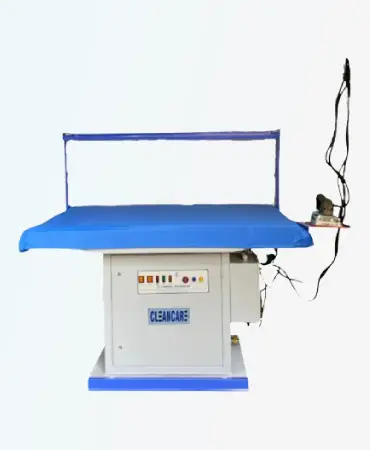 CLEANCARE Steam Ironing Machine (single-phase). Inbuilt boiler, powerful suction, noiseless operation. Modern design, easy maintenance.